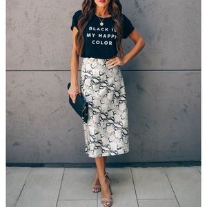 Midi snake skirt
